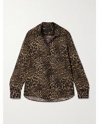 Nili Lotan - Gaia Leopard-Print Silk Crepe De Chine Shirt - Lyst