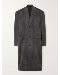 Balenciaga - Oversized-Mantel Aus Einer Baumwollmischung Mit Hahnentrittmuster - Lyst