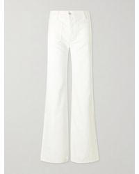 Nili Lotan - Florence High-Rise Distressed Flared Jeans - Lyst