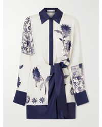 SIR. - Phillipa Printed Georgette Shirt - Lyst