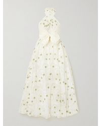 Giambattista Valli - Cutout Chiffon-Trimmed Embroidered Silk-Organza Gown - Lyst