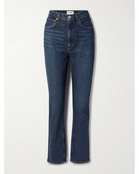 Agolde - High Rise Stovepipe Straight-Leg Organic Jeans - Lyst