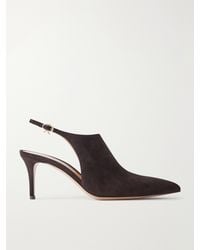 Gianvito Rossi - Bazel 70 Suede Pumps - Lyst