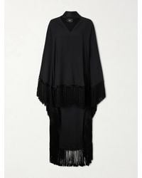 ‎Taller Marmo - Cecil Fringed Crepe Kaftan - Lyst