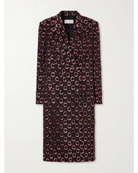 Dries Van Noten - Double-Breasted Polka-Dot Fil-Coupé Silk-Blend Coat - Lyst
