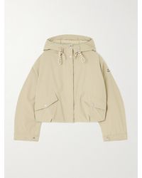 Moncler - Eucalyptus Hooded Cropped Shell Down Jacket - Lyst