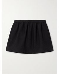 Gucci - Embroidered Wool-Blend Bouclé Mini Skirt - Lyst