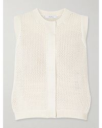 Max Mara - Open-Knit Silk-Blend Top - Lyst