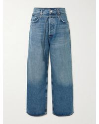 Agolde - Emmi Belted High-Rise Wide-Leg Jeans - Lyst