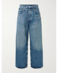 Agolde - Emmi Hoch Sitzende Jeans Mit Weitem Bein Und Gürtel - Lyst