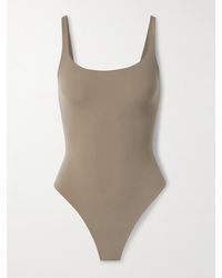Skims - Fits Everybody Square Neck Bodysuit – Truffle – String-Body - Lyst