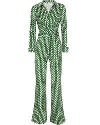 Diane von Furstenberg Michelle Silk-jersey Jumpsuit - Multicolor