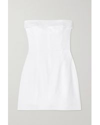Reformation Madilyn Strapless Linen Mini Dress - White