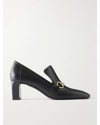 Gucci - Galleria 60 Horsebit-Detailed Leather Pumps - Lyst