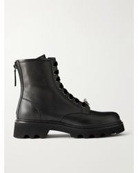 Roger Vivier - Viv Rangers 20 Crystal-Embellished Leather Ankle Boots - Lyst