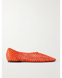 Proenza Schouler - Slant Crocheted Ballet Flats - Lyst