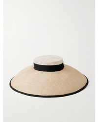 Gigi Burris Millinery - Maris Grosgrain-Trimmed Sinamay Sunhat - Lyst