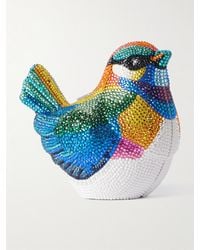 Judith Leiber - Bird Chickadee Crystal-Embellished-Tone Clutch - Lyst