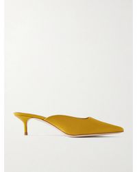 STAUD - Sebastian Mules Aus Satin - Lyst
