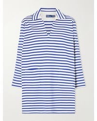 Polo Ralph Lauren - Striped Cotton-Jersey Mini Dress - Lyst