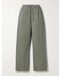Citizens of Humanity - Aurora Cotton And Linen-Blend Wide-Leg Pants - Lyst