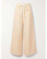 Twp - Main St. Striped Cotton-Poplin Wide-Leg Pants - Lyst
