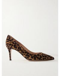 Gianvito Rossi - Gianvito 70 Leopard-Print Suede Pumps - Lyst