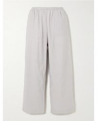 Deiji Studios - Ease Pyjama-Hose Aus Gestreifter Biobaumwollpopeline - Lyst