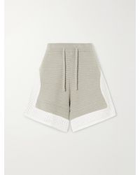 Aimé Leon Dore - Crocheted Straight-Leg Cotton Shorts - Lyst
