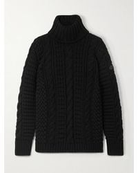 Moncler Genius - Edward Enninful Cable-Knit Wool Turtleneck Sweater - Lyst