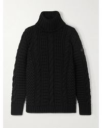 Moncler Genius - Edward Enninful Cable-Knit Wool Turtleneck Sweater - Lyst