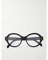 Celine - Round-Frame Acetate Optical Glasses - Lyst