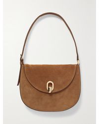 SAVETTE - Tondo Small Suede Shoulder Bag - Lyst