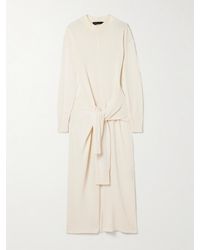 Proenza Schouler - Luca Tie-Detailed Silk-Blend Maxi Dress - Lyst