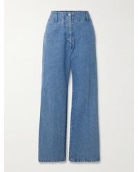 Patou - High-Rise Wide-Leg Jeans - Lyst
