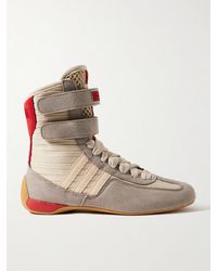 Stella McCartney - Rasant 2.0 Vegan And Mesh-Trimmed Canvas High-Top Sneakers - Lyst