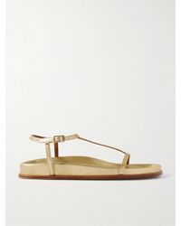 Emme Parsons - Aya Sandalen Aus Metallic-Leder - Lyst