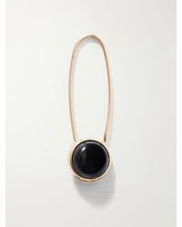 Loren Stewart - Cabochon Safety Pin 14-Karat And Onyx Earring - Lyst