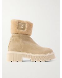 Bogner - Turin 6 Shearling-Trimmed Suede Ankle Boots - Lyst