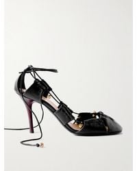 Chloé - Pumps Aus Leder Mit Cut-Outs Und Verzierungen - Lyst