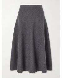 Brandon Maxwell - The Miller Wool-Felt Midi Skirt - Lyst