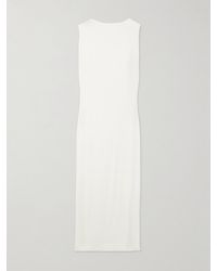 Jacquemus - Capa Draped Open-Back Ribbed Jersey Maxi Dress - Lyst