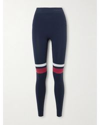 FALKE - Maximum Warm Striped Recycled-Jersey Ski Leggings - Lyst