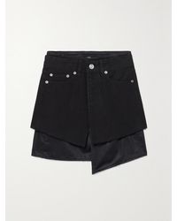 Our Legacy - Layered Tencel Lyocell And Denim Mini Skirt - Lyst