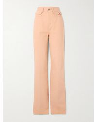 Chloé - Embellished High-Rise Straight-Leg Jeans - Lyst
