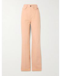 Chloé - Hoch Sitzende Jeans Mit Geradem Bein Und Verzierung - Lyst