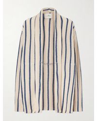 The Elder Statesman - Striped Knitted Cashmere Cardigan - Lyst