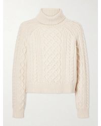 Nili Lotan - Ezren Textured Lambswool Turtleneck Sweater - Lyst