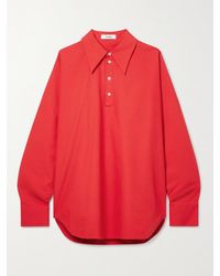 Interior - The Regatta Oversized Cotton-Poplin Shirt - Lyst