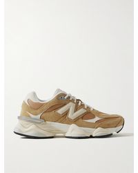 New Balance - 9060 Rubber-Trimmed Suede And Mesh Sneakers - Lyst